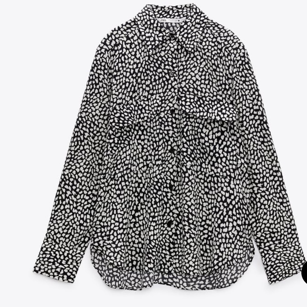 POCKET PRINT BLOUSE - Picture 2 of 4